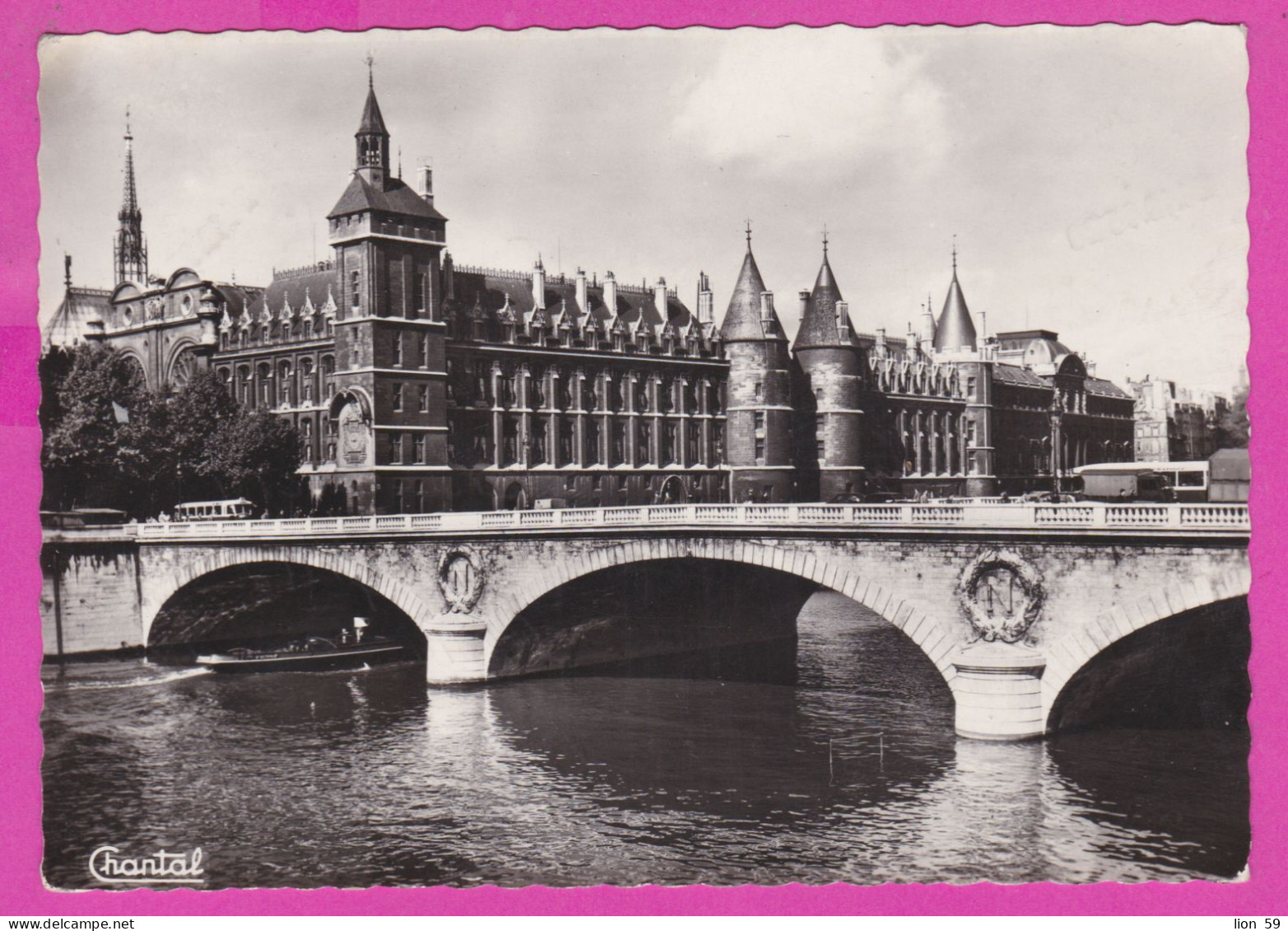 293911 / France Paris La Conciergerie Et Le Pont Au Change PC Italy Venezia 1965 Postage Due USED 10 L Coin Of Syracuse - 1961-70: Marcophilia