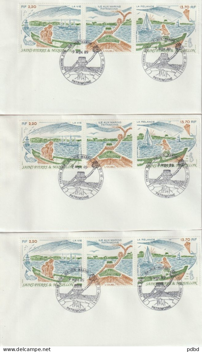 FT 74 . Saint Pierre Et Miquelon . Affranchissements Et Oblitérations . 32 Documents (encarts, Enveloppes) - Brieven En Documenten