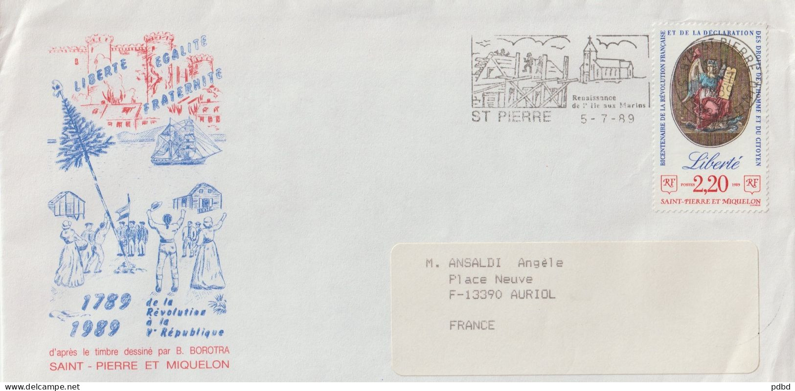 FT 74 . Saint Pierre et Miquelon . Affranchissements et oblitérations . 32 documents (encarts, enveloppes)