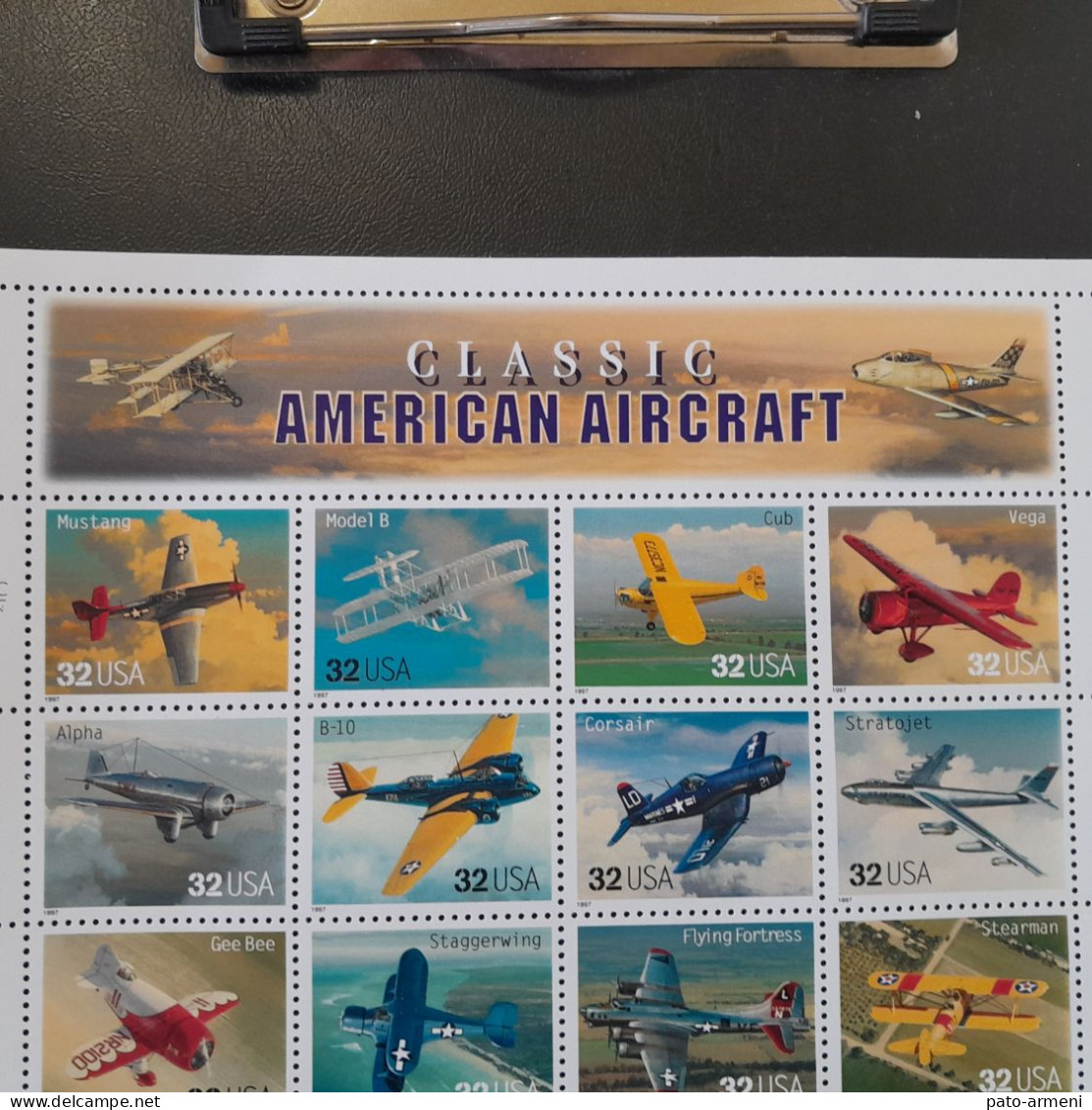 Timbres US (1997)- Classic American Aircraft Feuille De 20- SC#3142 - Nuovi