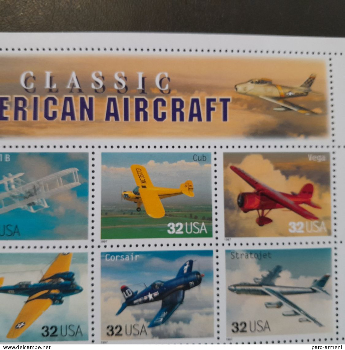 Timbres US (1997)- Classic American Aircraft Feuille de 20- SC#3142