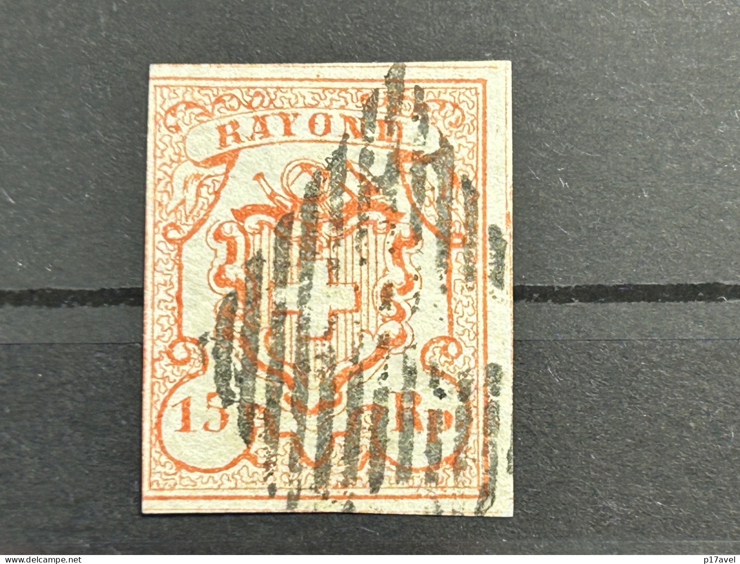 Schweiz Rayon III Mi - Nr. 10 Entwertet Mit Befund . - 1843-1852 Federale & Kantonnale Postzegels