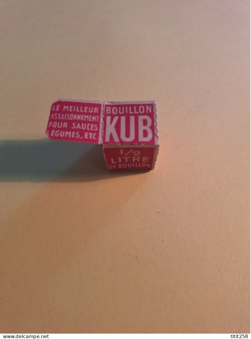 Ancienne Petite Boîte Carton Dose 1/2 L De BOUILLON KUB - Dosen