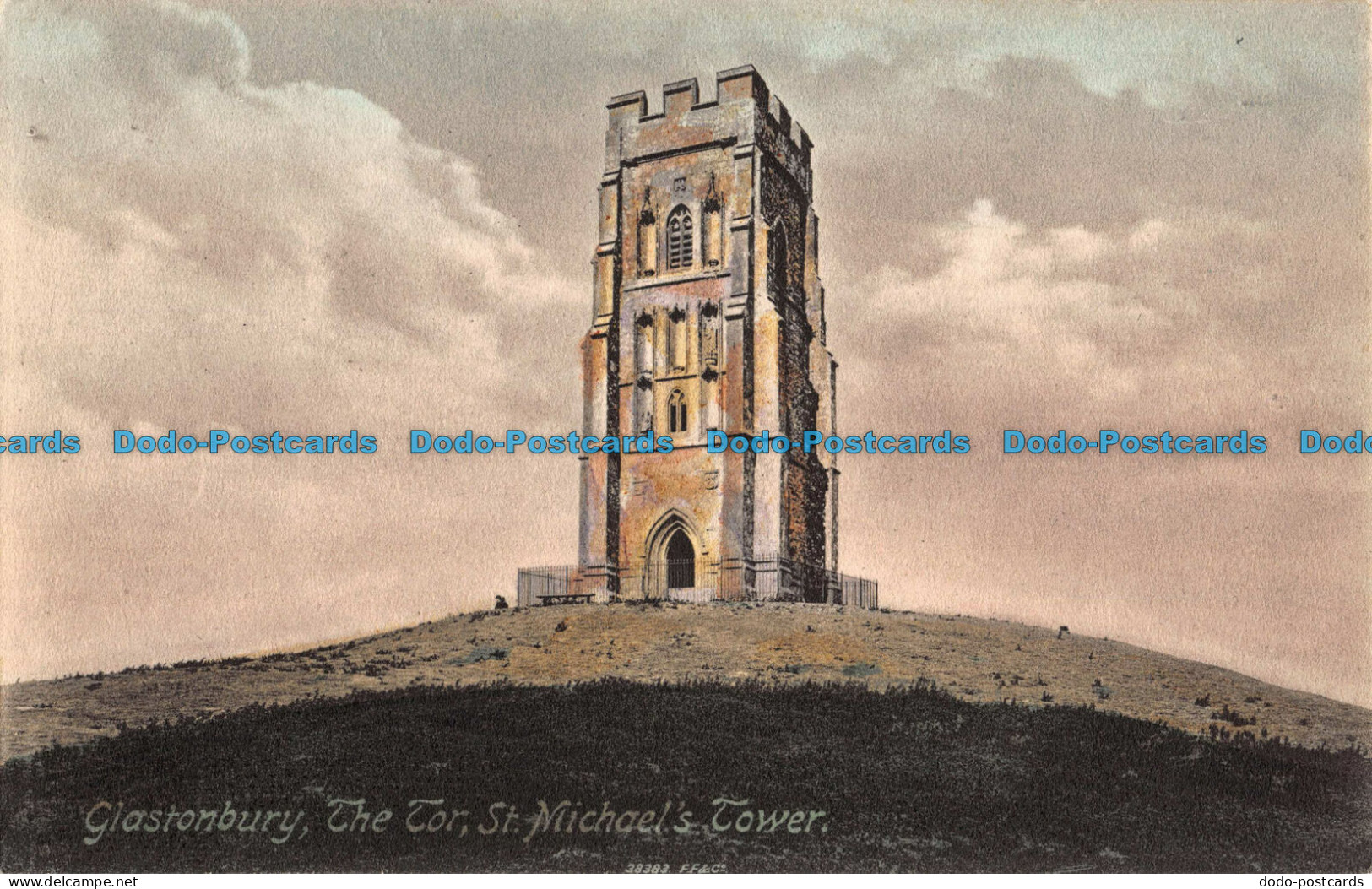 R042384 Glastonbury. The Tor. St. Michaels Tower. Frith. No 38383 - Welt