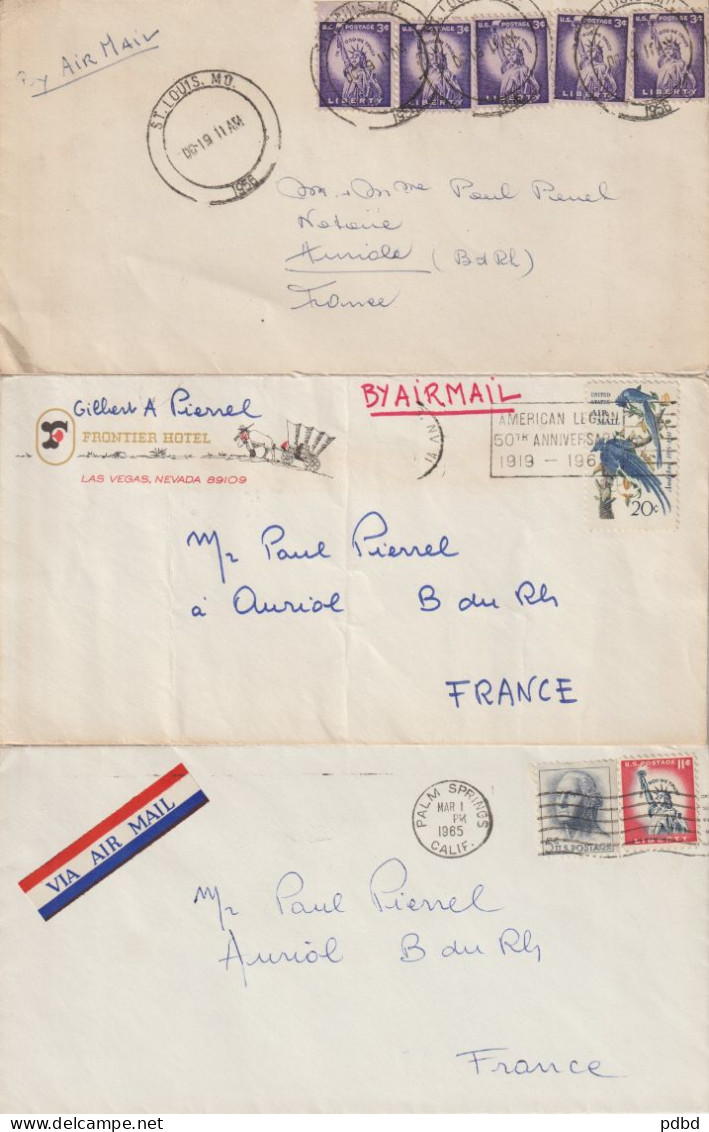 FT 73 . USA . Etats Unis . Affranchissements . 6 Enveloppes GF Et PF . - Covers & Documents