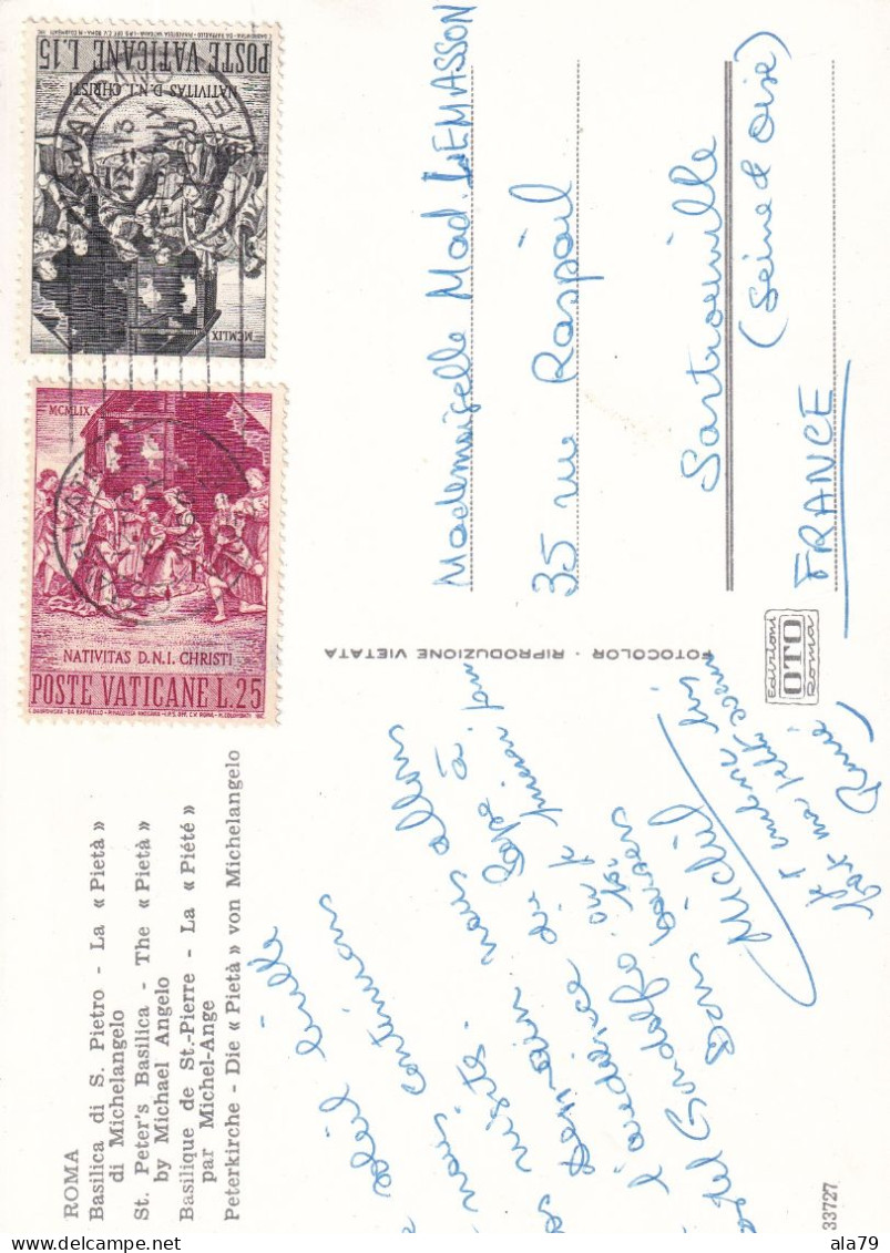 Poste Vaticane  Y&T  284  Et  285  CPM  Roma - Briefe U. Dokumente