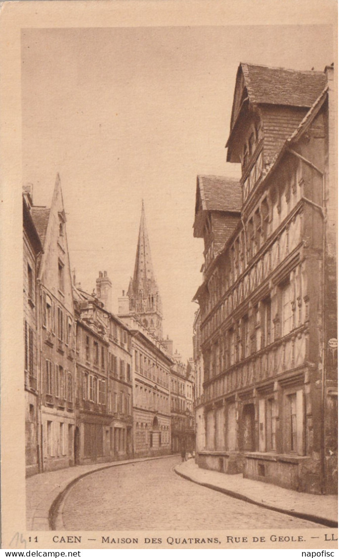 14-Caen  Maison Des Quatrans Rue De Geole - Caen