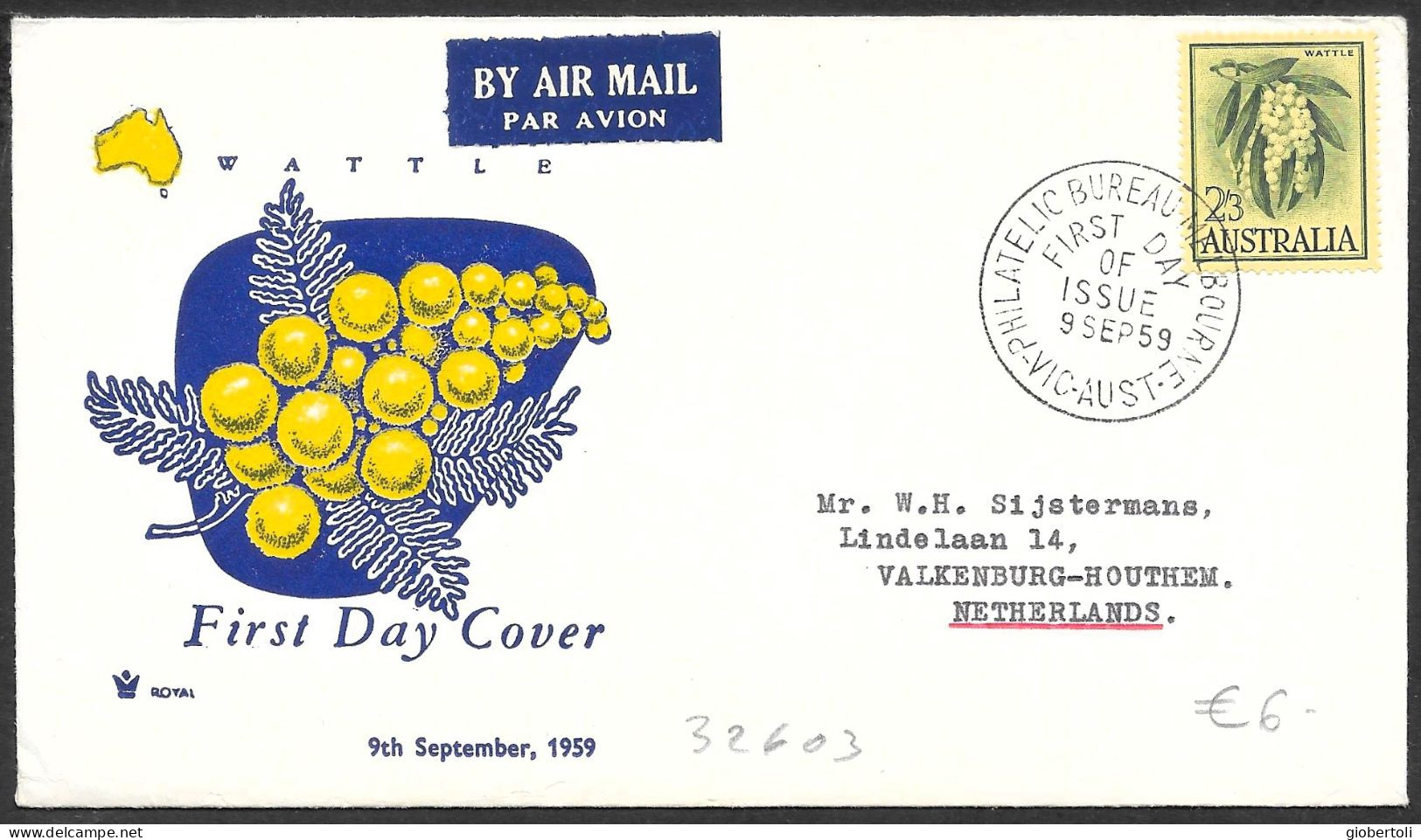 Australia/Australie: FDC, Mimosa - Other & Unclassified