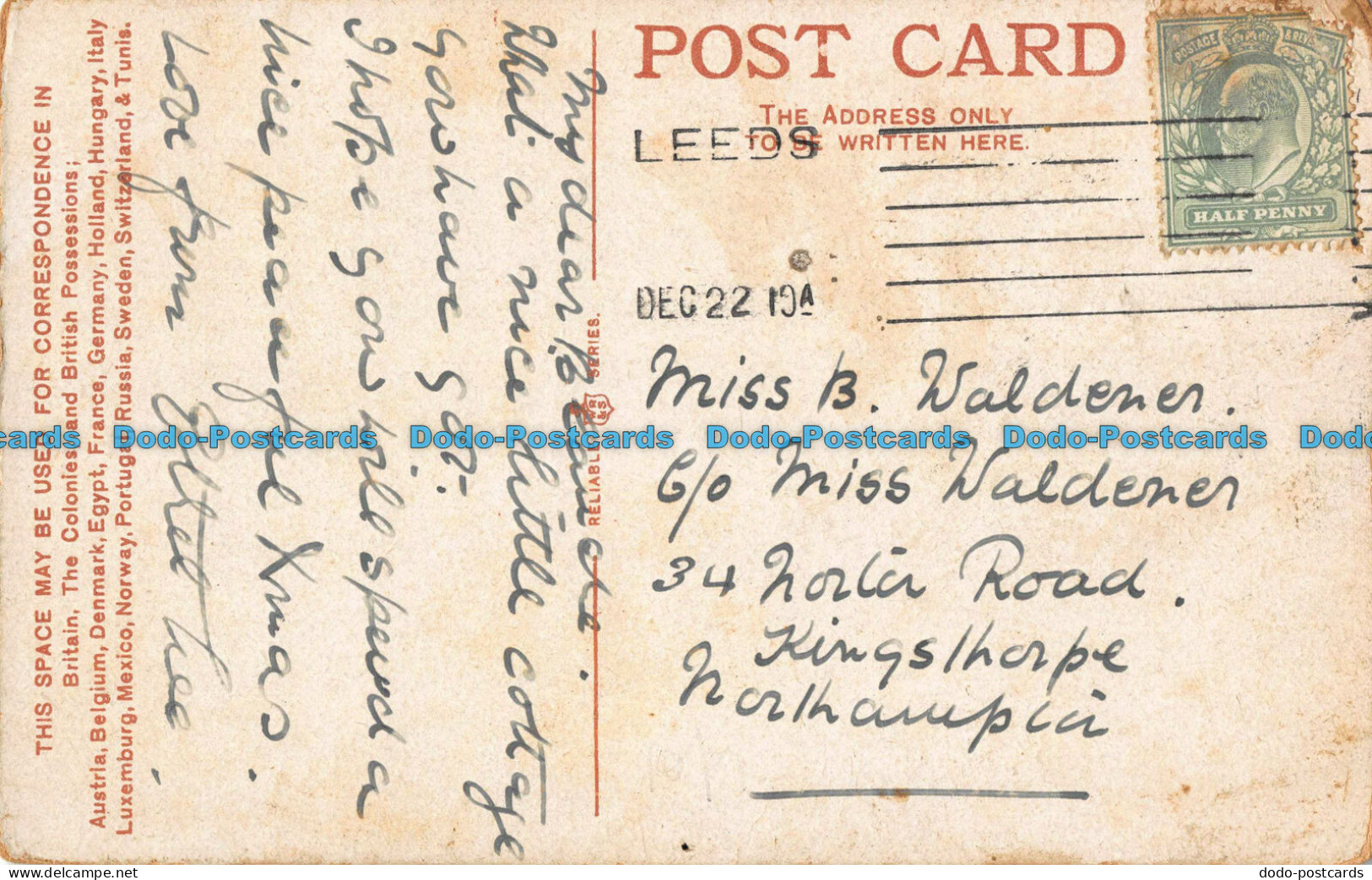 R042475 Adel Church Near Leeds. Reliable. 1910 - World