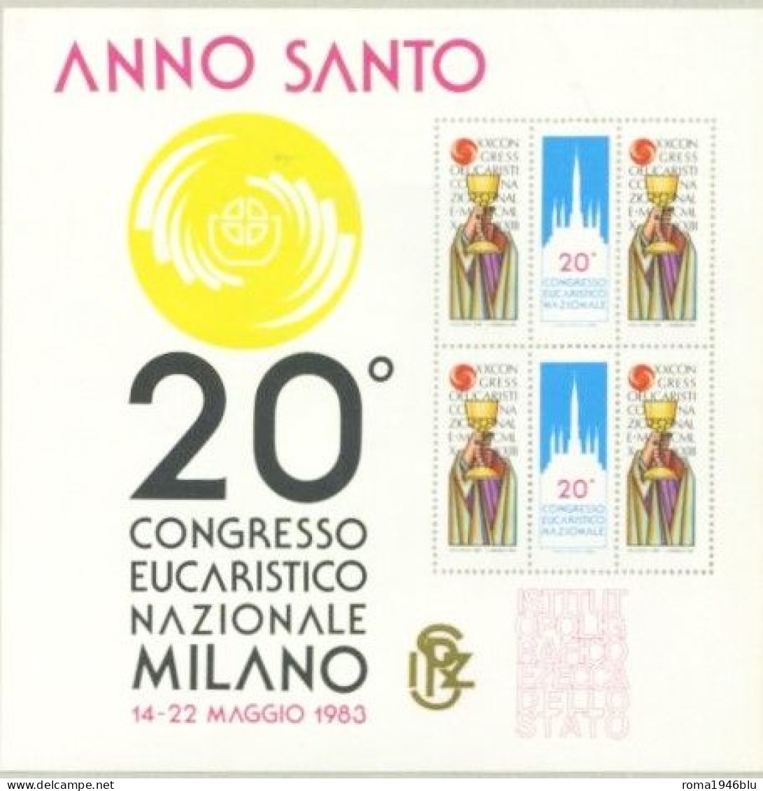 1983 MILANO ANNO SANTO ERINNOFILO FOGLIETTO - Erinofilia