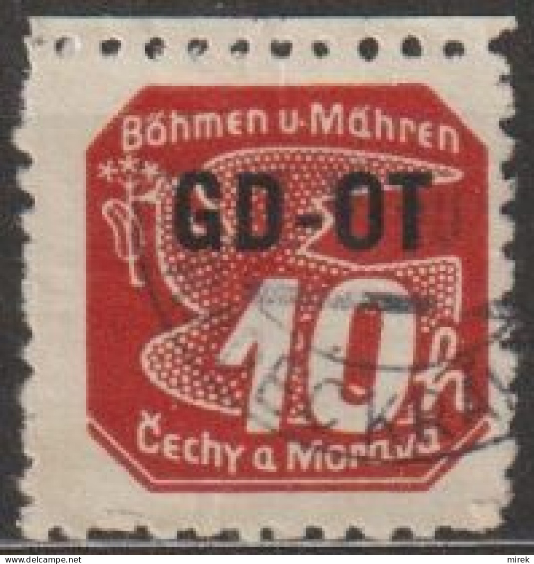 17/ Pof. OT 1, Privat Perforation 10 3/4 - Unused Stamps