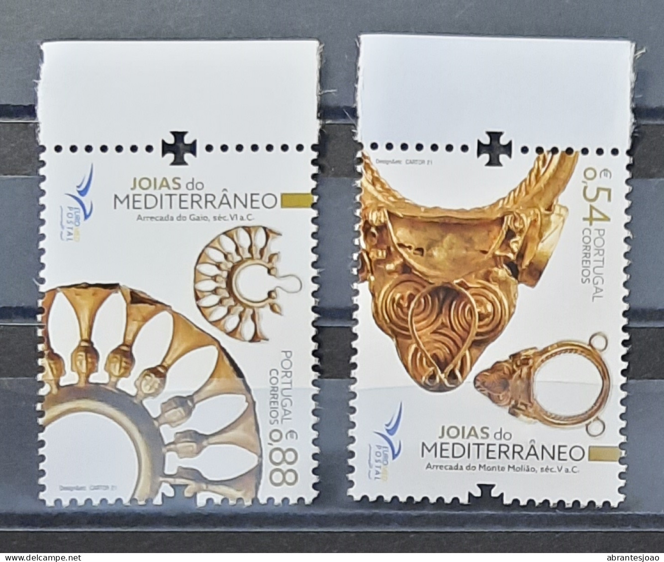 2021 - Portugal - MNH - EUROMED POSTAL - Jewels Of Mediterranean - 2 Stamps - Unused Stamps