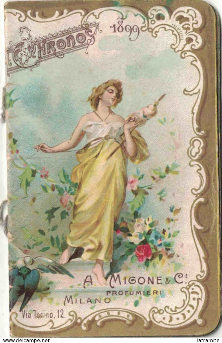 Calendarietto Italiano MIGONE 1899 - Età Della Vita - Kleinformat : ...-1900