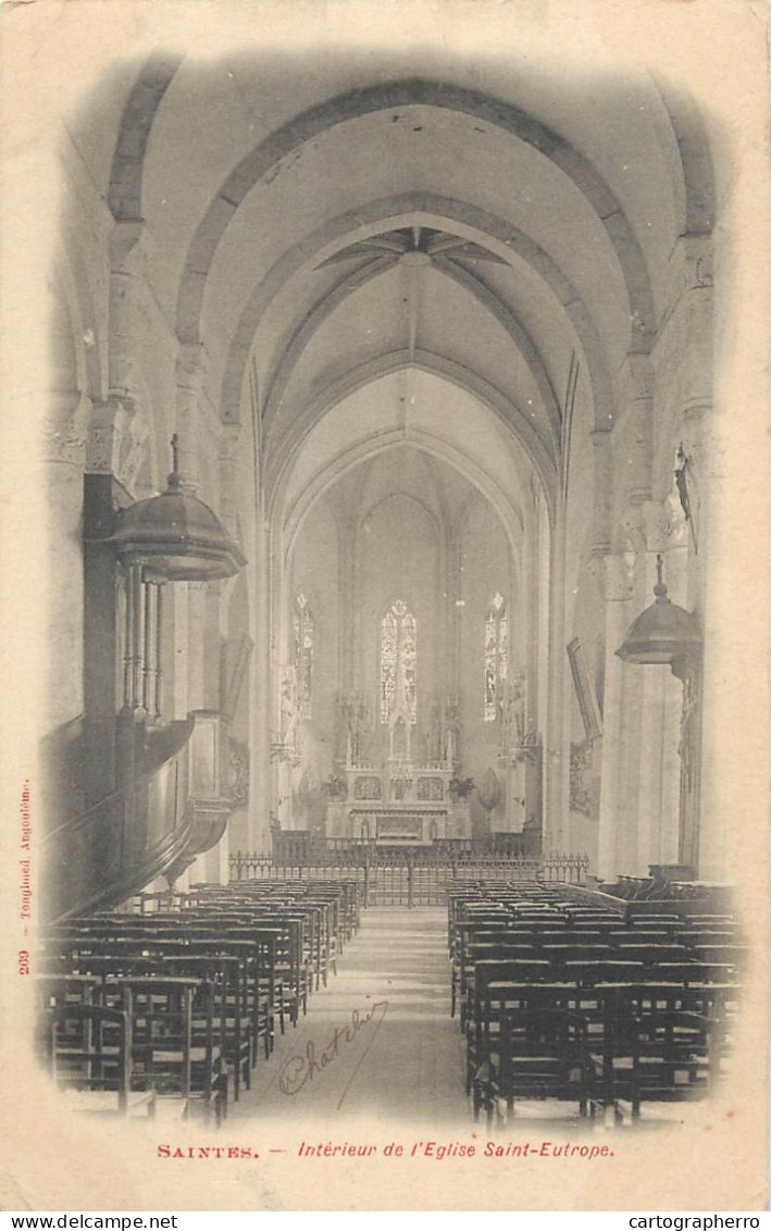 CPA France Saintes Eglise Saint Eutrope - Autres & Non Classés