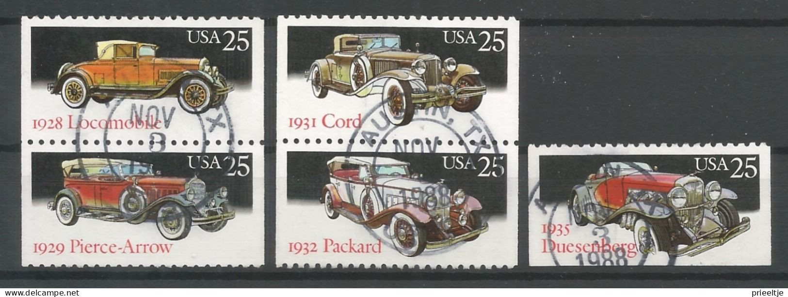 USA 1988 Classic Cars Y.T. 1822/1826 (0) - Gebraucht