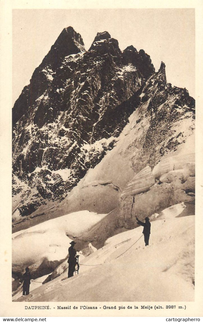 CPA France Dauphine Massif De L' Oisans Grand Pic De La Meije - Autres & Non Classés