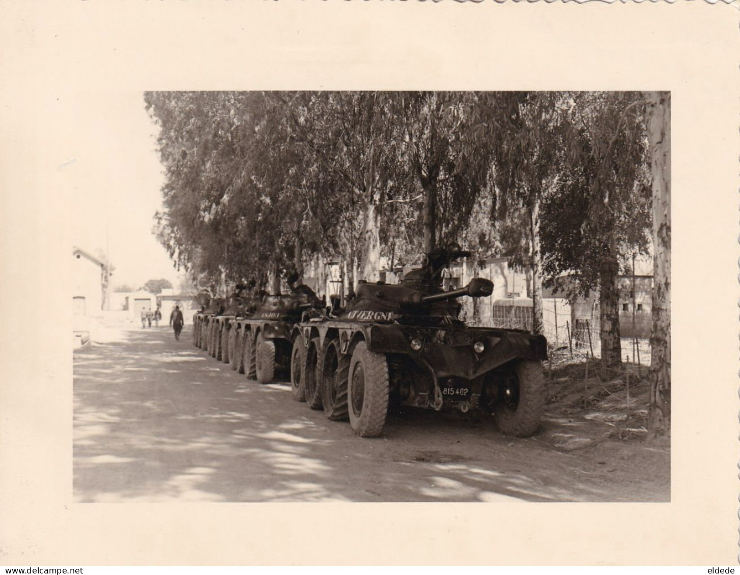 Photo Guerre Algerie Legion Etrangère EBR 1 Er Etranger Cavalerie 5/2/1961 Chars Combat " Auvergne " " Anjou " - Afrika