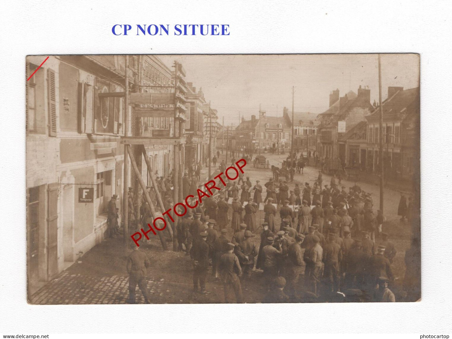 CP NON SITUEE-Concert-Musique-Animation-CARTE PHOTO Allemande-GUERRE 14-18-1 WK-MILITARIA- - War 1914-18