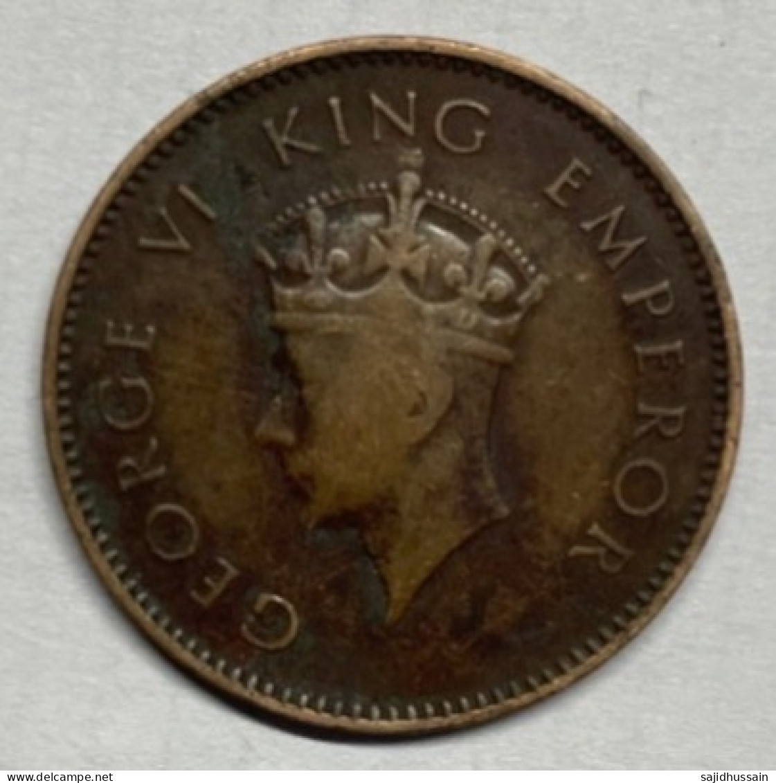 1/4 One Quarter Anna Coin India-British 1938 - Indien
