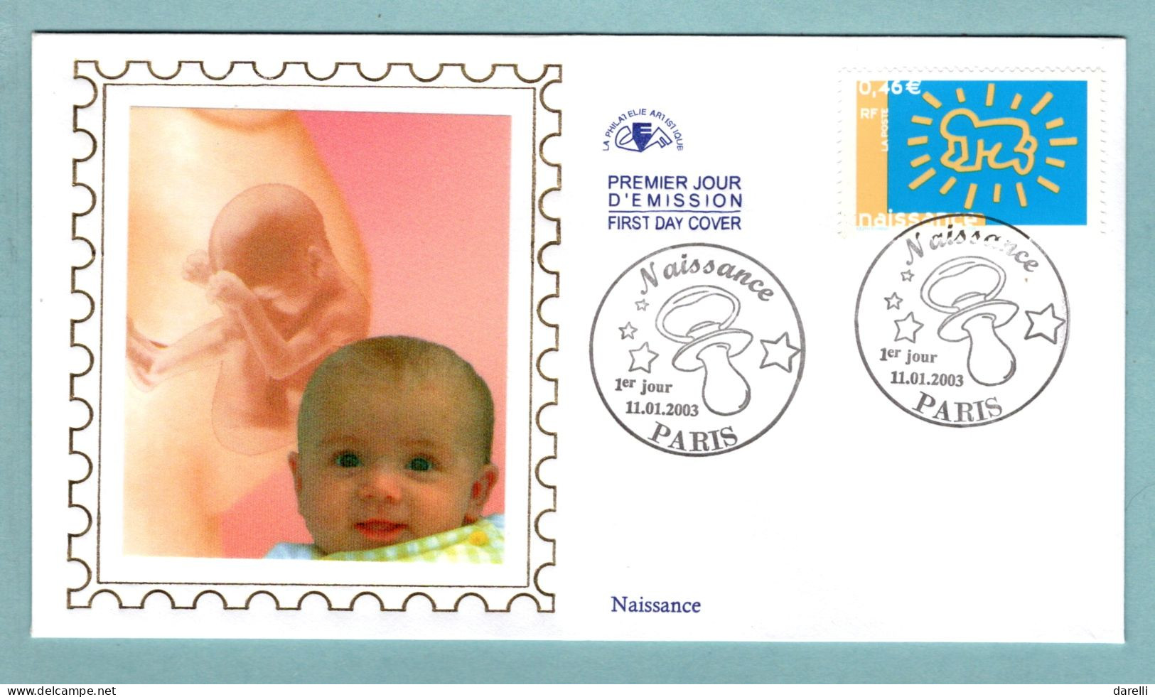 FDC France 2003 - Naissance - YT 3541 - Paris - 2000-2009