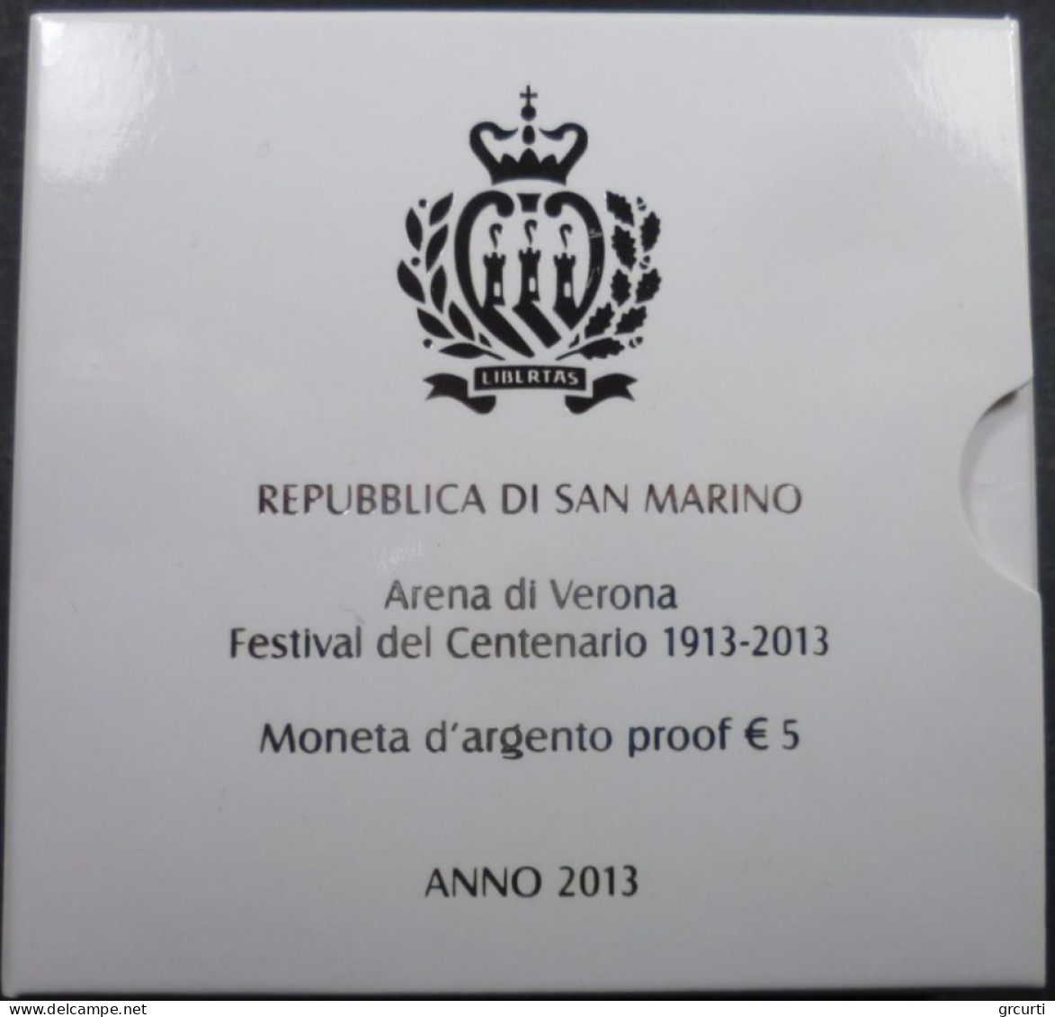 San Marino - 5 Euro 2013 - Arena Di Verona - KM# 528 - San Marino