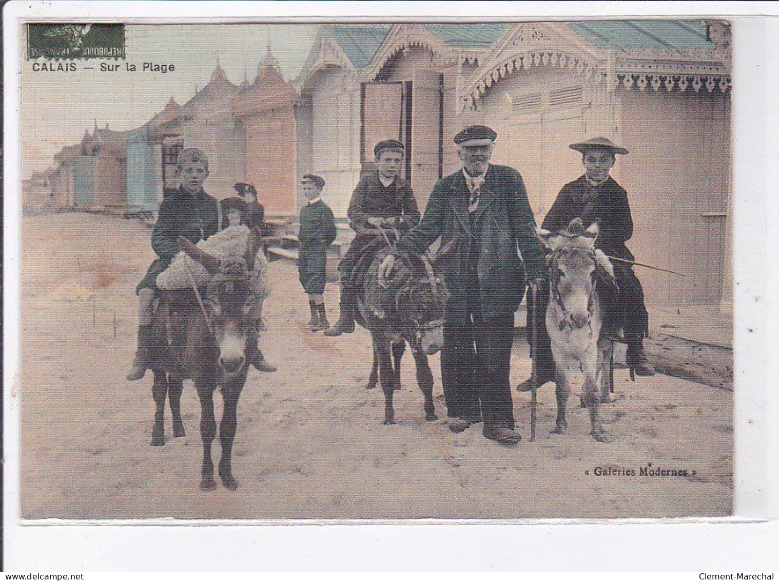 CALAIS: Sur La Plage, âne - Très Bon état - Calais