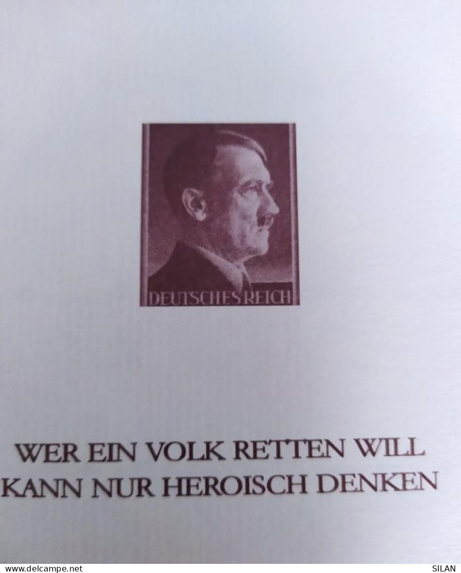 REPRODUCCION DE 5 SELLOS ALEMANIA ANTIGUOS HITLER / REPRODUCTION OF 5 OLD GERMANY STAMPS HITLER