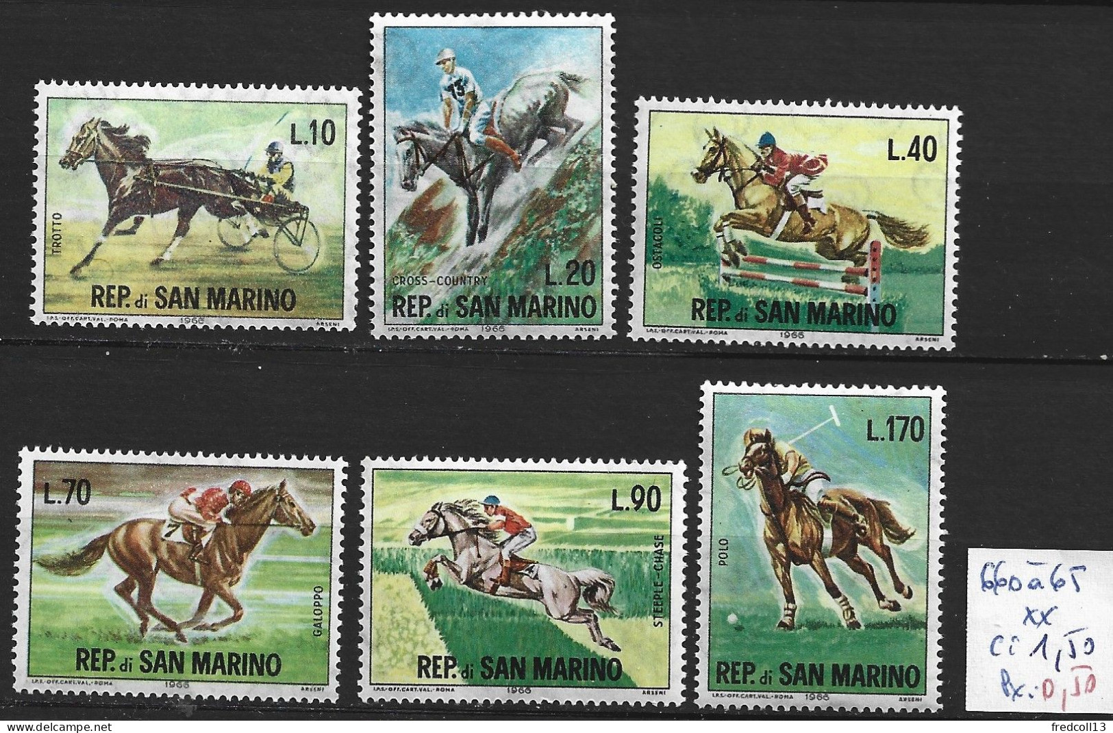 SAINT-MARIN 660 à 65 ** Côte 1.50 € - Unused Stamps