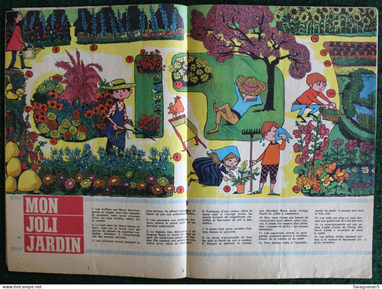 MAGAZINE FRANCS JEUX - 451 - Juin 1965 Avec Encart Double "Mon Joli Jardin" Et Fiches Sur Les Bijoux - Andere Tijdschriften