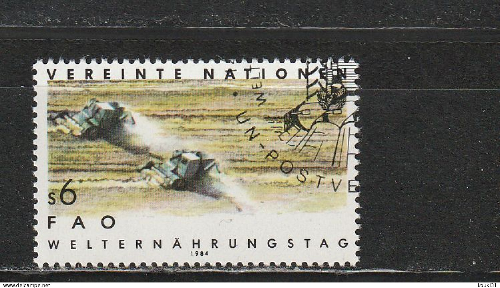 Nations Unies (Vienne) YT 40 Obl : Alimentation , Tracteurs - 1984 - Oblitérés