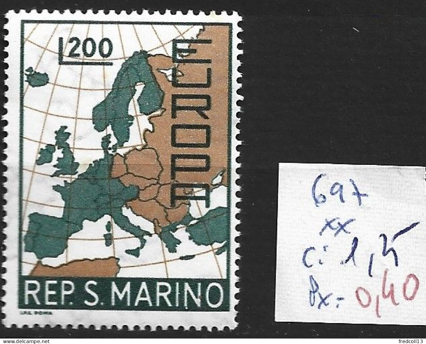 SAINT-MARIN 697 ** Côte 1.25 € - Unused Stamps