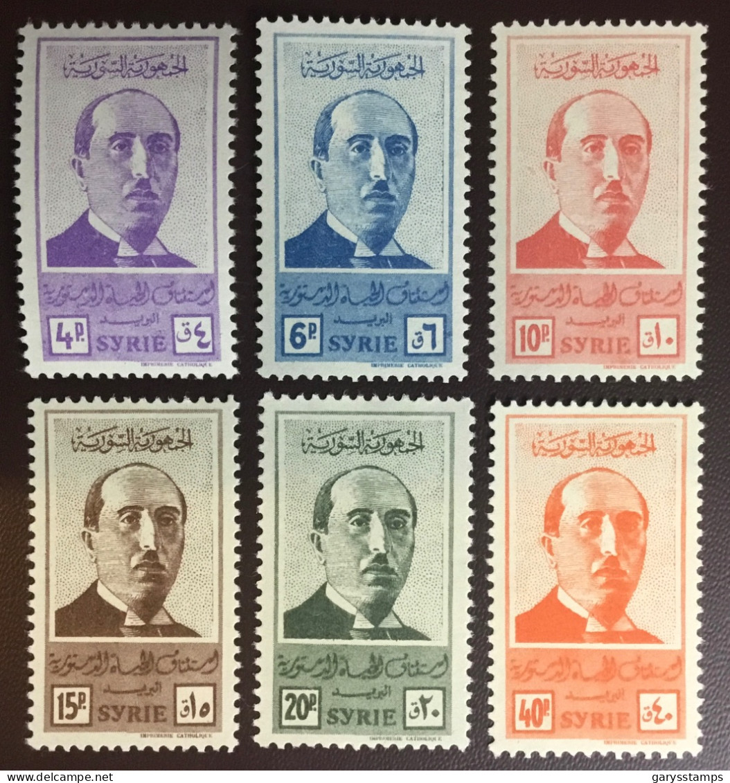 Syria Syrie 1945 President Kouatly Y&T 278 - 283 MNH - Ongebruikt