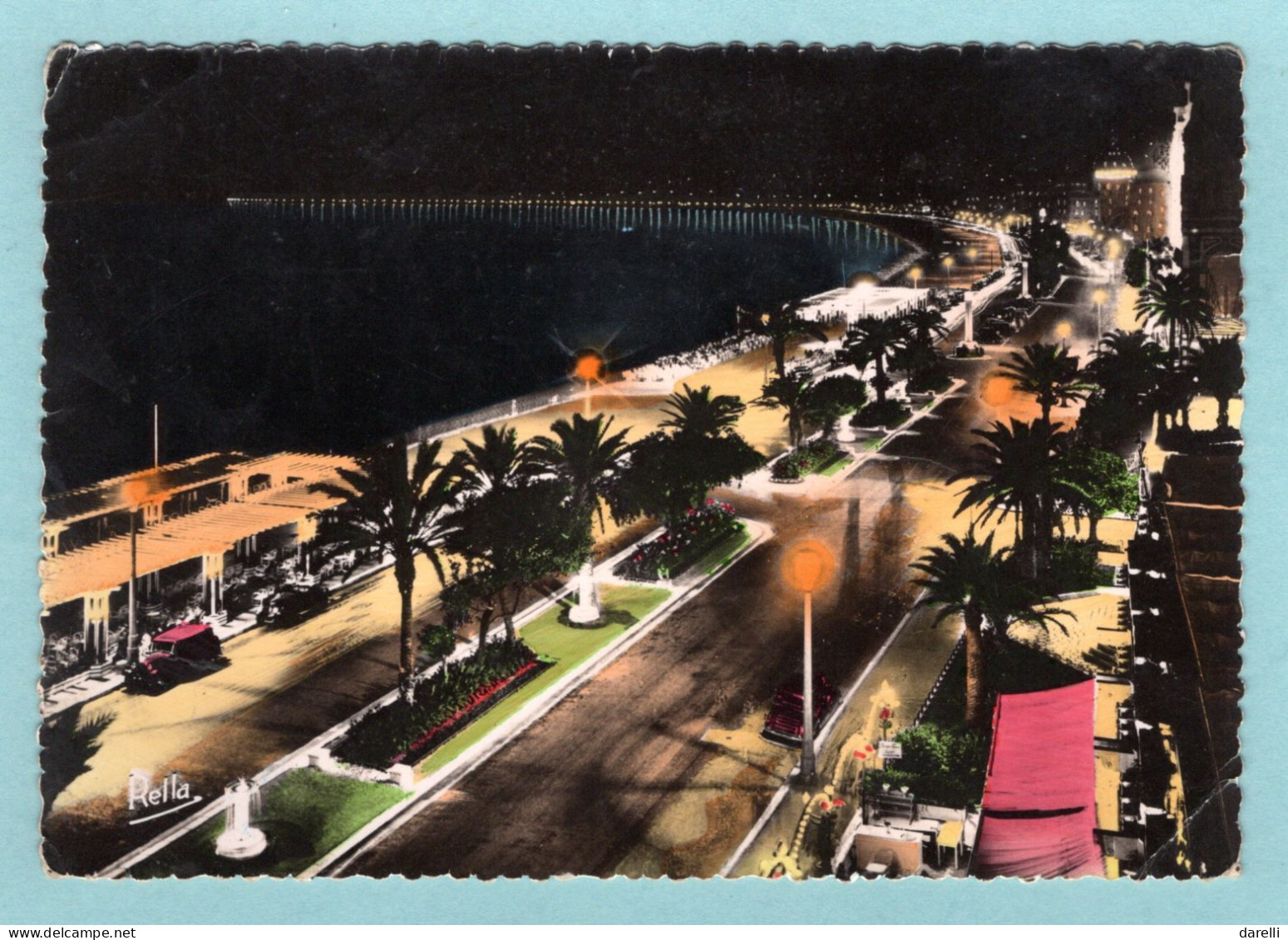 CP 06 - Nice La Nuit - Promenade Des Anglais - Niza La Noche