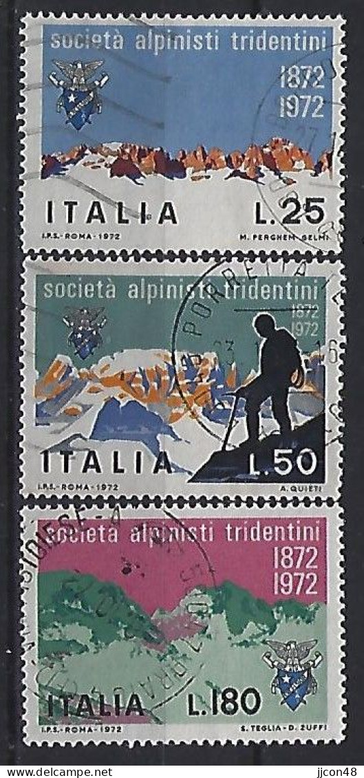 Italy 1972  100 Jahre Trientiner Alpinistenverein  (o) Mi.1370-1372 - 1971-80: Used