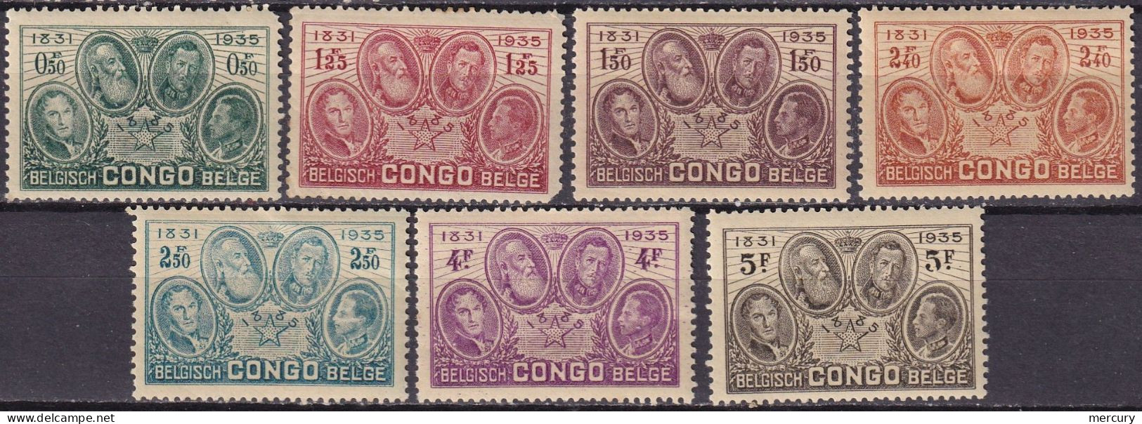 Cinquantenaire De L'établissement Du Congo - Unused Stamps