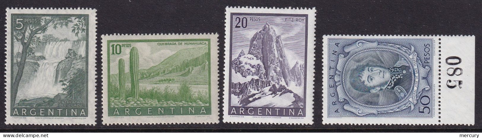 Les 4 Dernières Valeurs De La Série De 1954/59 Neufs TTB - Unused Stamps