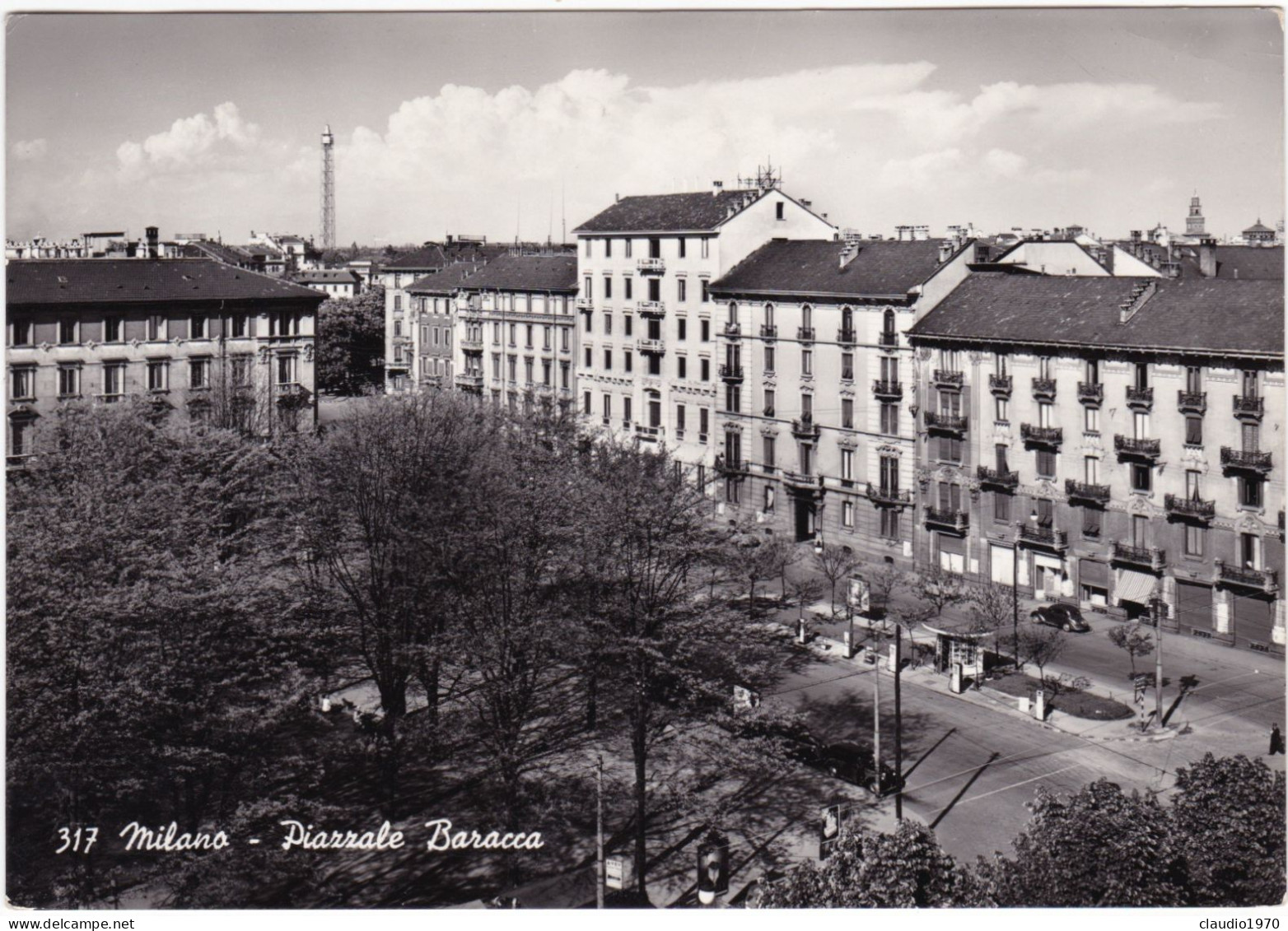 MILANO - CARTOLINA - PIAZZALE BARACCA - VIAGGIATA PER VARESE - 1953 - Milano (Mailand)