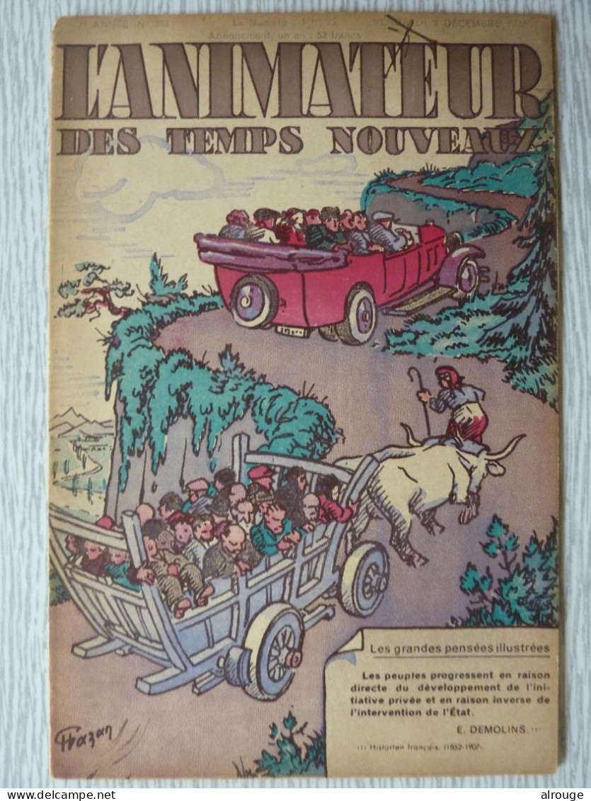 L'Animateur Des Temps Nouveaux, 1932, N° 353, Illustré - 1900 - 1949