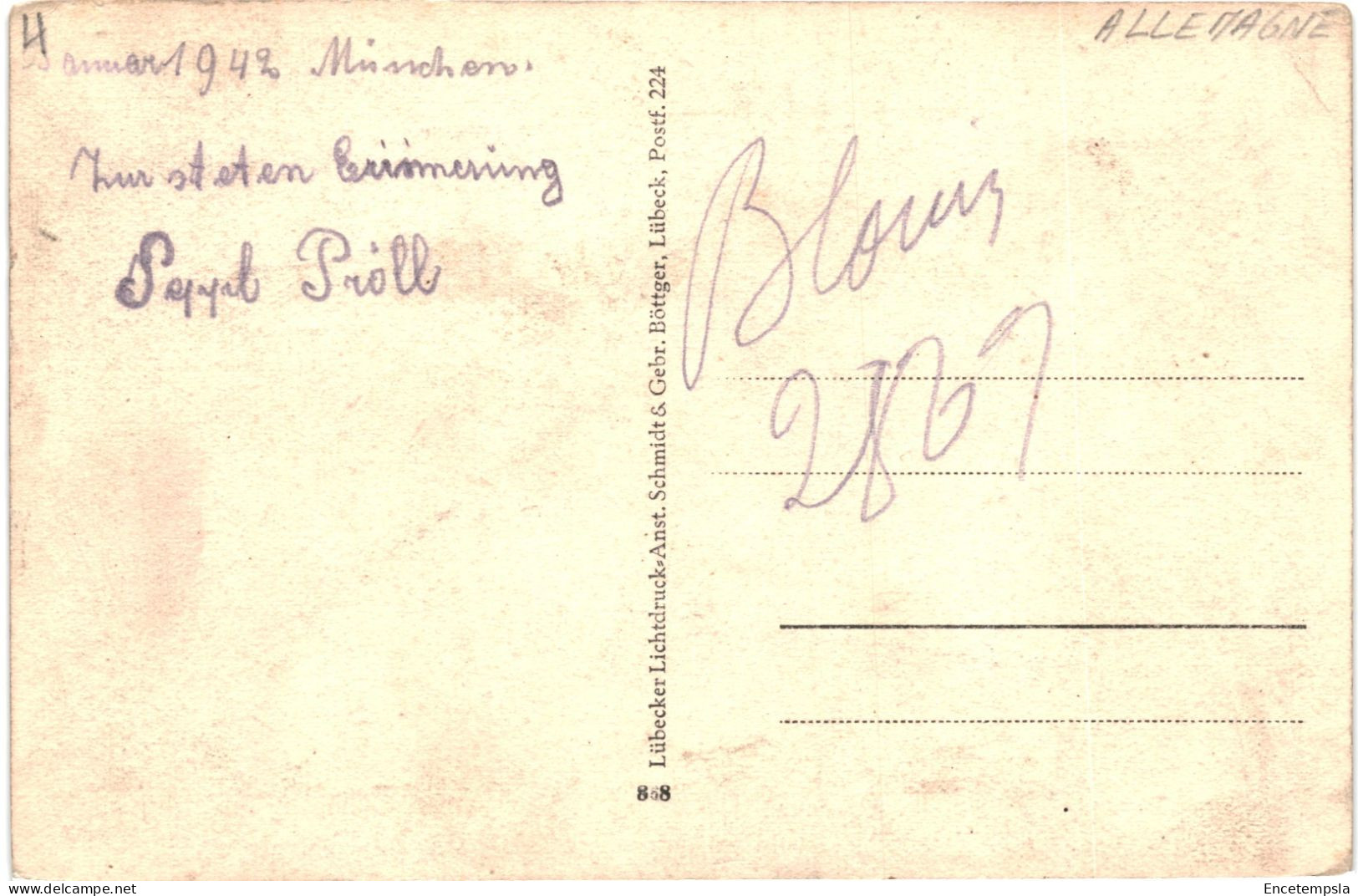 CPA Carte Postale Germany  Musiciens 1942 VM80532 - Musik Und Musikanten