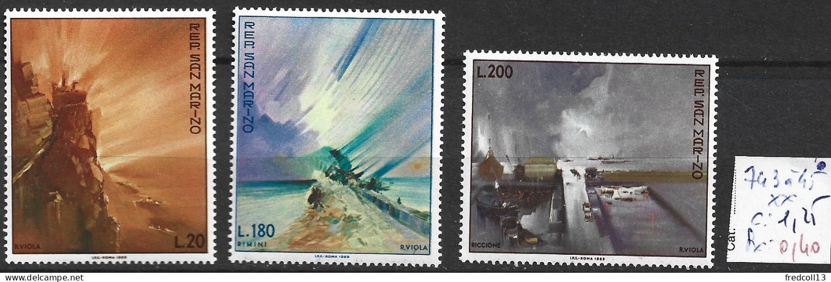 SAINT-MARIN 743 à 45 ** Côte 1.25 € - Unused Stamps