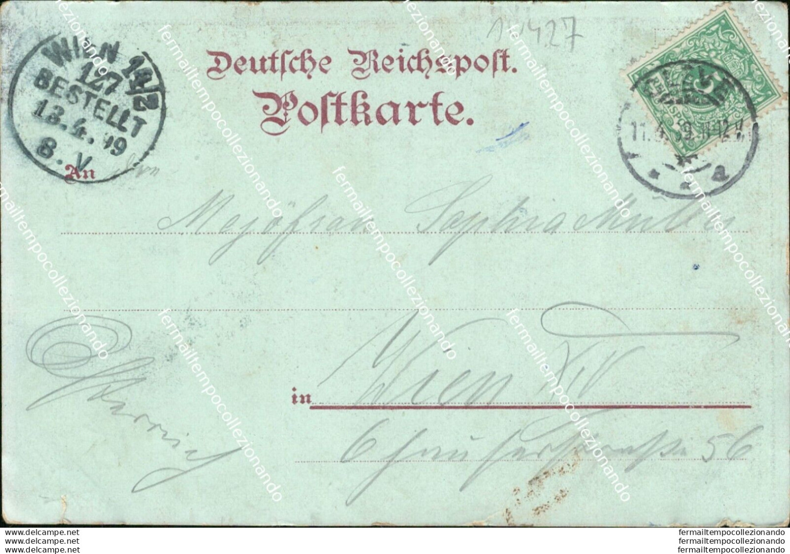 Au427 Cartolina Koln  Reichspost Reichbanck 1909 - Andere & Zonder Classificatie