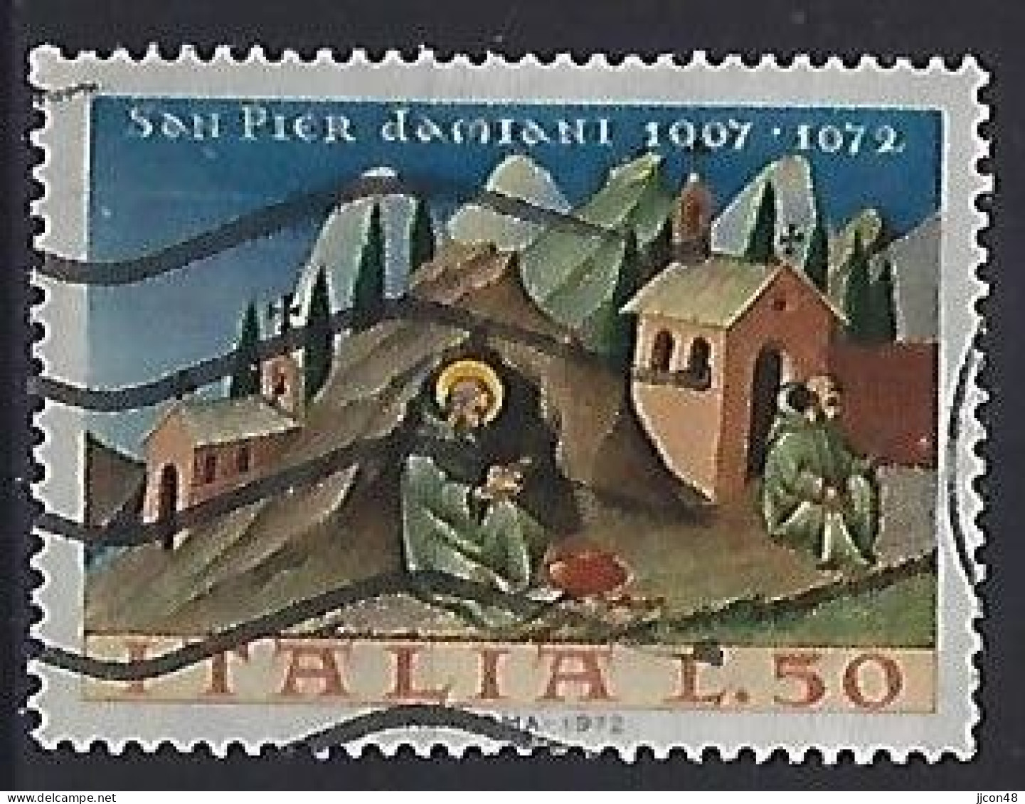 Italy 1972  Hl. Petrus Damiani  (o) Mi.1375 - 1971-80: Oblitérés