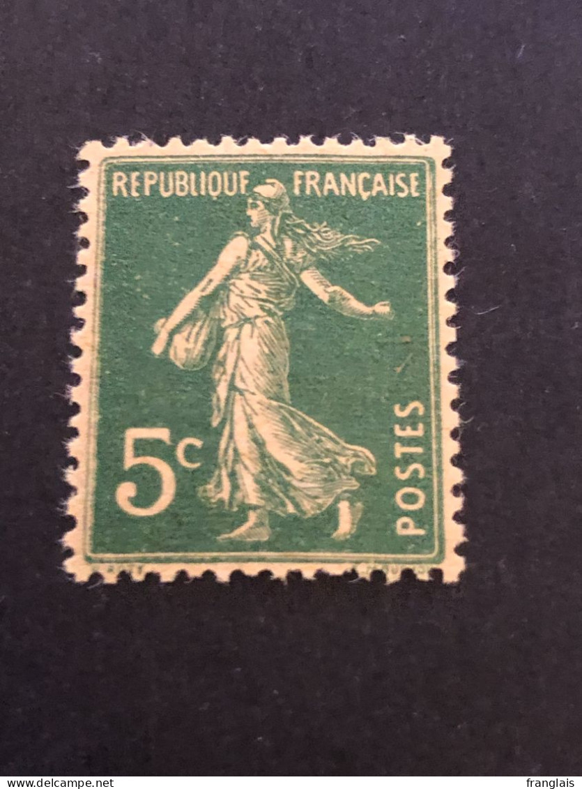 FRANCE Timbre 137 5c Vert Papier GC, Neuf Sans Charnières - Ungebraucht