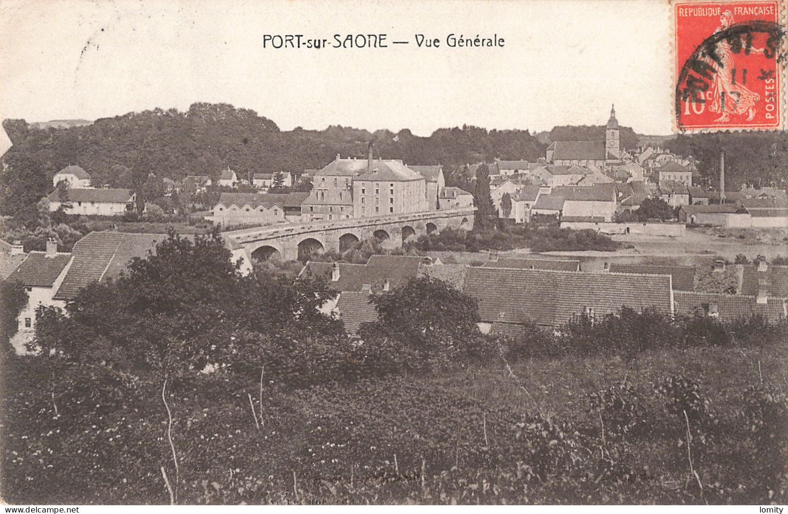 70 Port Sur Saone Vue Générale CPA - Port-sur-Saône