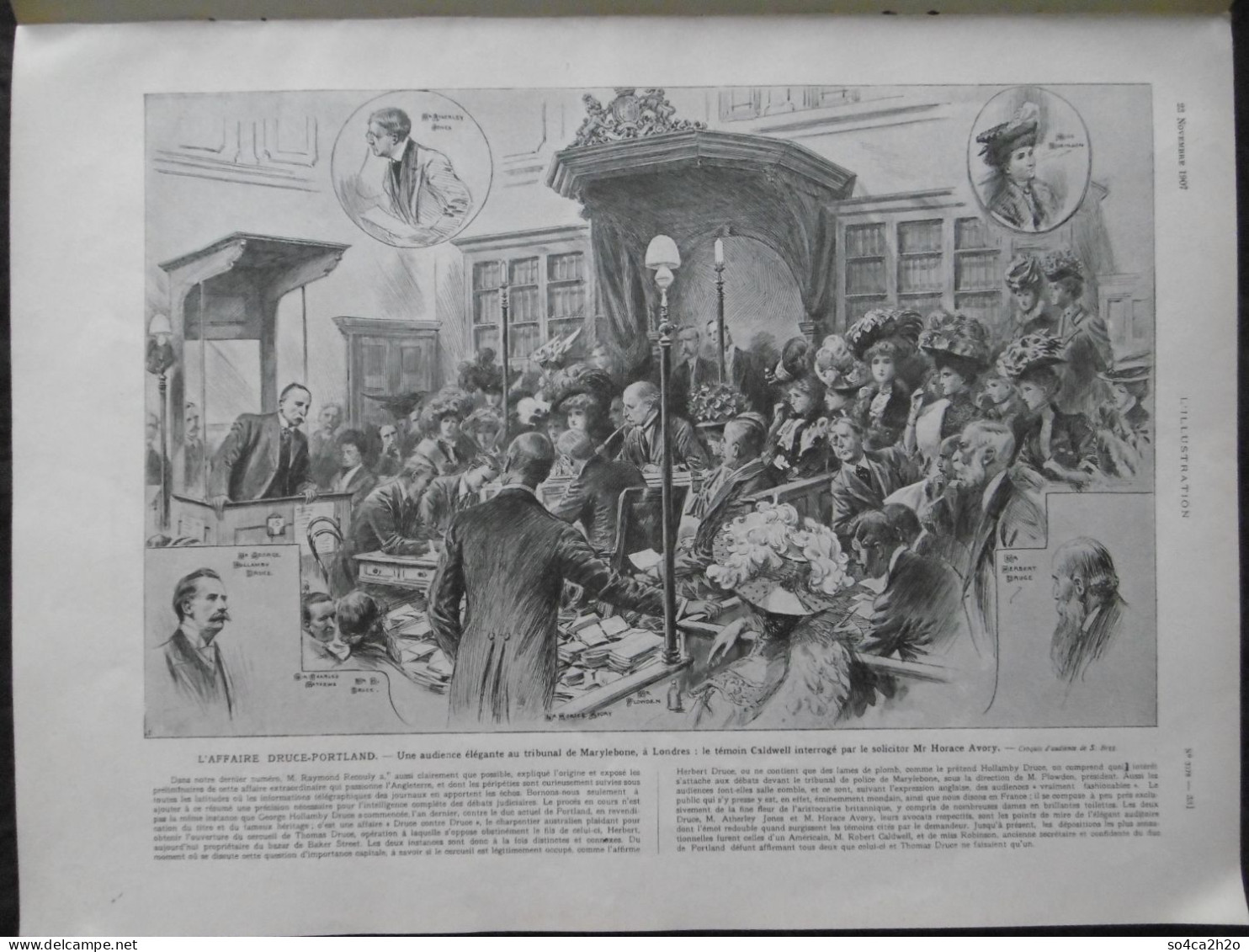 L'ILLUSTRATION N°3378 23/11/1907 Henri Farman, L'homme Volant; L'affaire Druce - Portland; L'affaire Ullmo - Sonstige & Ohne Zuordnung