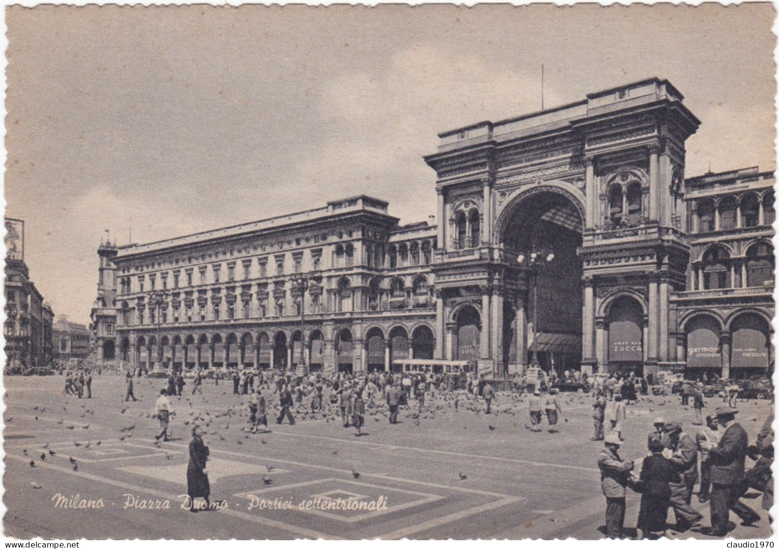 MILANO - CARTOLINA - PIAZZA DUOMO - PORTICI SETTENTRIONALI - Milano (Mailand)