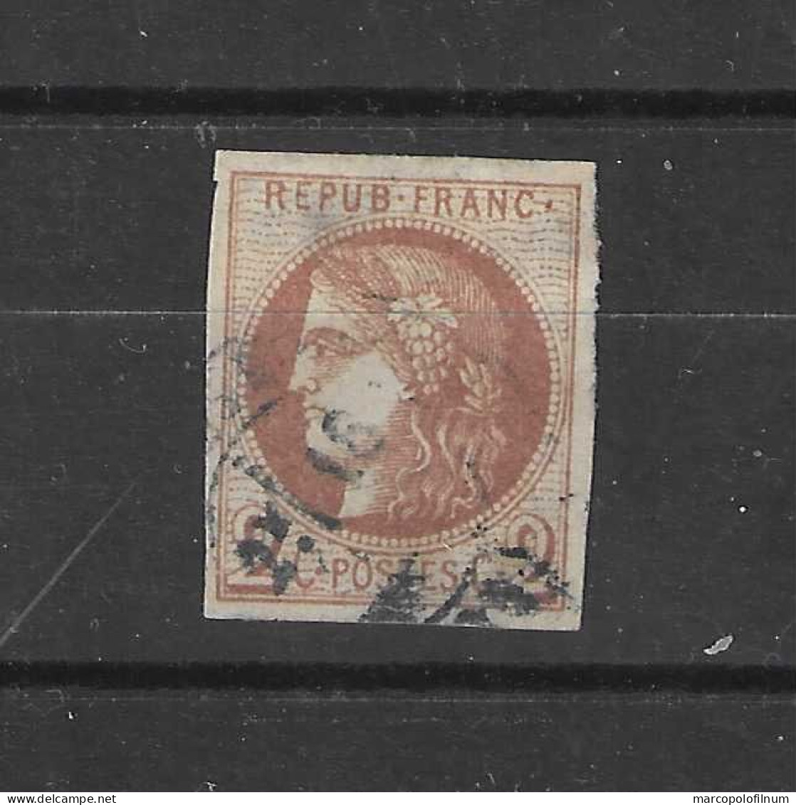 1870 - FRANCIA - GOVERNO PROVVISORIO - N.40 TIMBRATO - - 1870 Bordeaux Printing