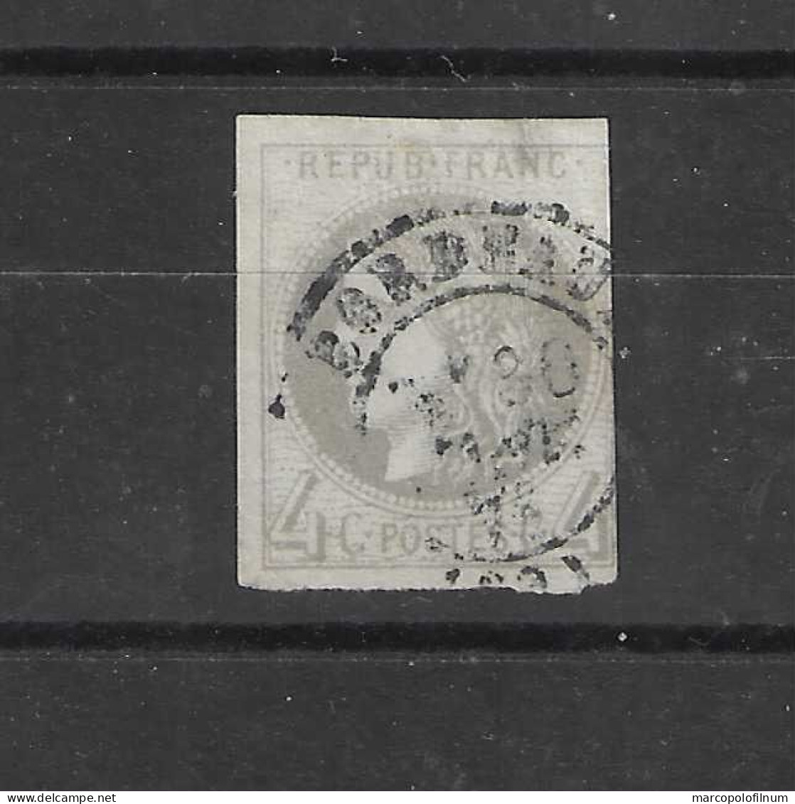 1870 - FRANCIA - GOVERNO PROVVISORIO - N.41 TIMBRATO - - 1870 Bordeaux Printing