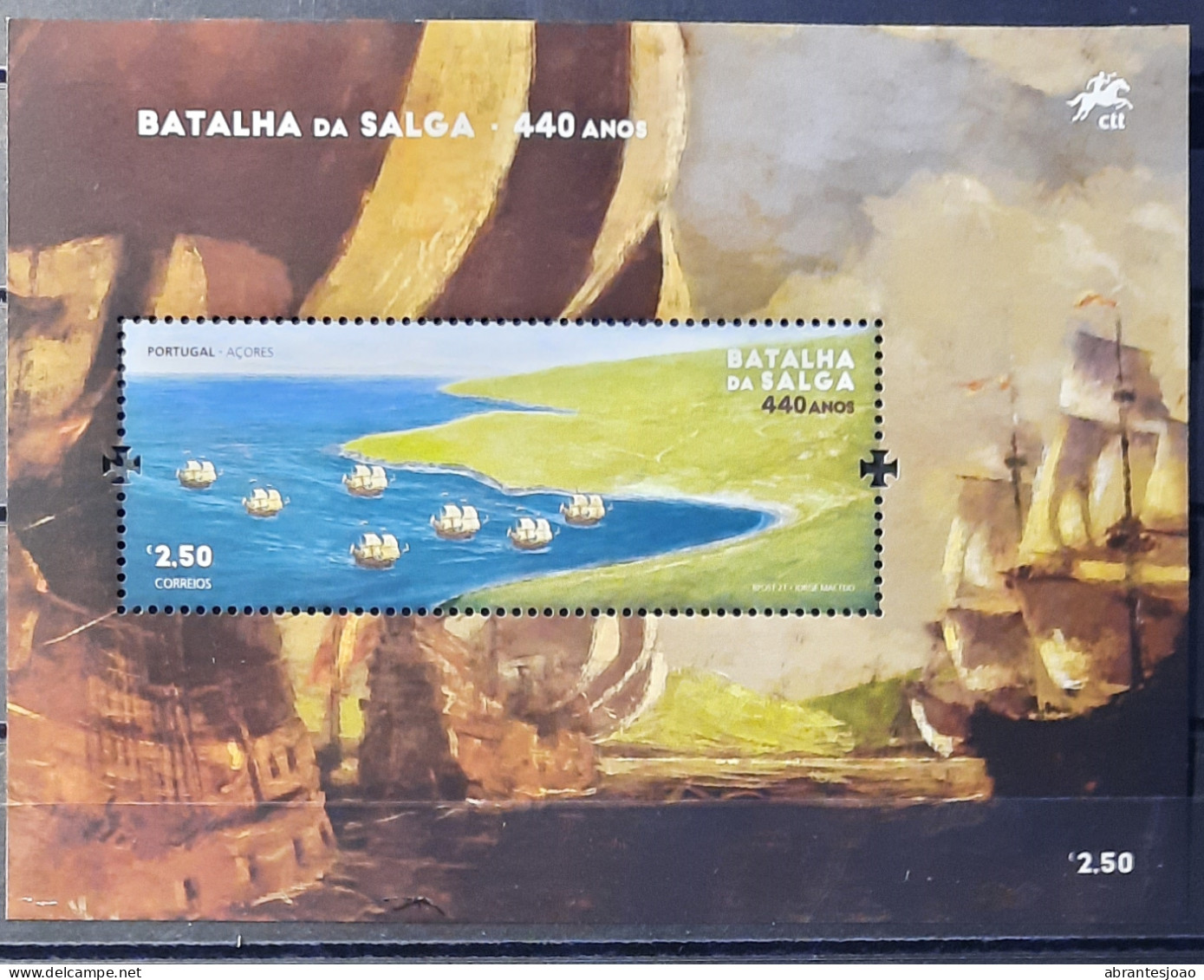 2021 - Portugal - MNH - 440 Years Since Battle Of Salga In Azores - 3 Stamps + Block Of 1 Stamp - Unused Stamps