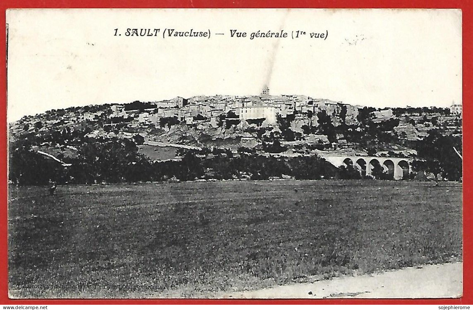 Sault (84) Vue Générale (1ère Vue) 2scans 1927 - Otros & Sin Clasificación